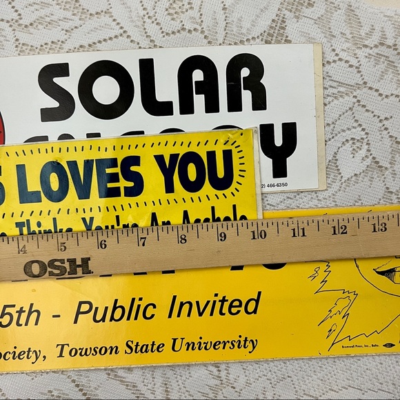 3 vintage bumper stickers - Picture 12 of 13